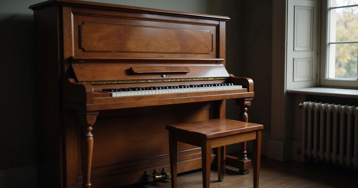 A tidy, good-condition used upright piano suited to a beginner